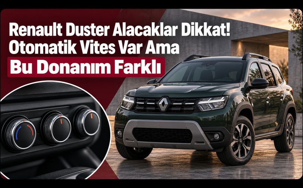 Renault Duster Alacaklar Dikkat! Otomatik Vites Var Ama Bu Donanım Farklı