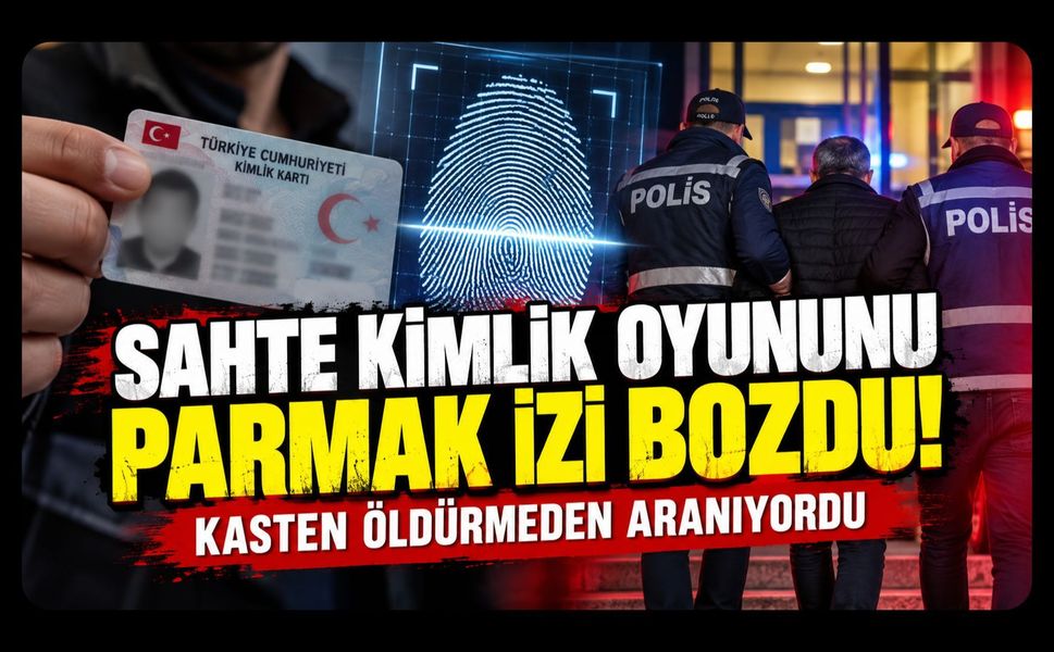 Sahte Kimlik Oyununu Parmak İzi Bozdu! Kasten Öldürmeden Aranıyordu
