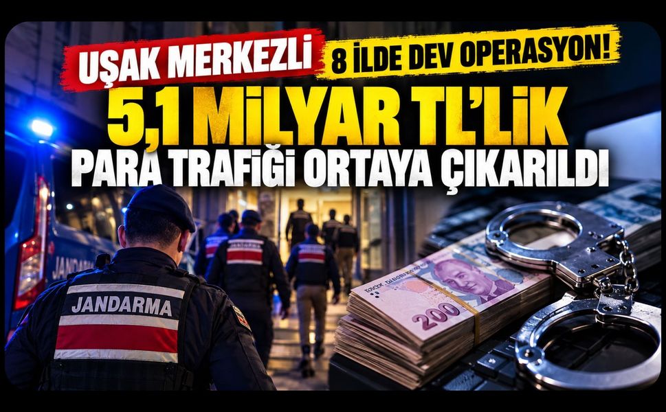 Uşak Merkezli 8 İlde Yasa Dışı Bahis Operasyonu! 5,1 Milyar TL’lik Para Trafiği Ortaya Çıkarıldı