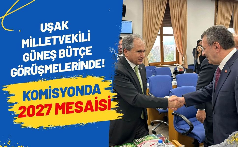Uşak Milletvekili Güneş Bütçe Görüşmelerinde! Komisyonda 2027 Mesaisi