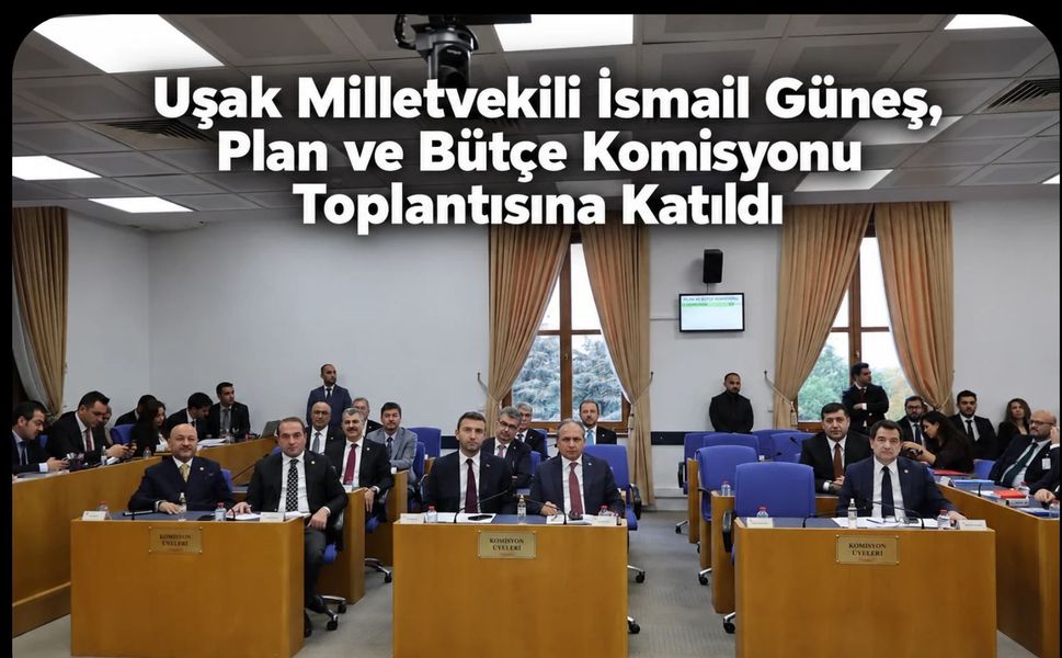 Uşak Milletvekili İsmail Güneş, Plan ve Bütçe Komisyonu Toplantısına Katıldı