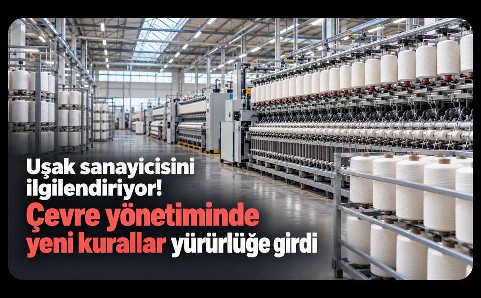 Uşak sanayicisini ilgilendiriyor! Çevre yönetiminde yeni kurallar yürürlüğe girdi