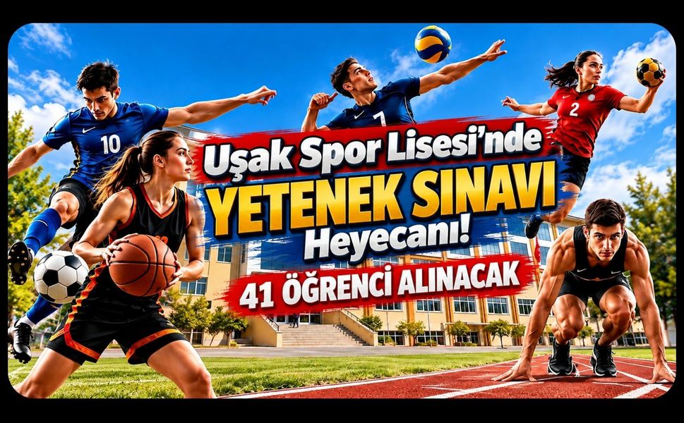 Uşak Spor Lisesi'nde Yetenek Sınavı Heyecanı! 41 Öğrenci Alınacak