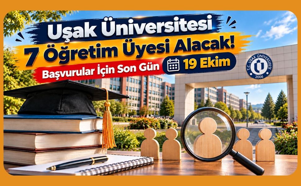 Uşak Üniversitesi 7 Öğretim Üyesi Alacak! Başvurular İçin Son Gün 19 Ekim