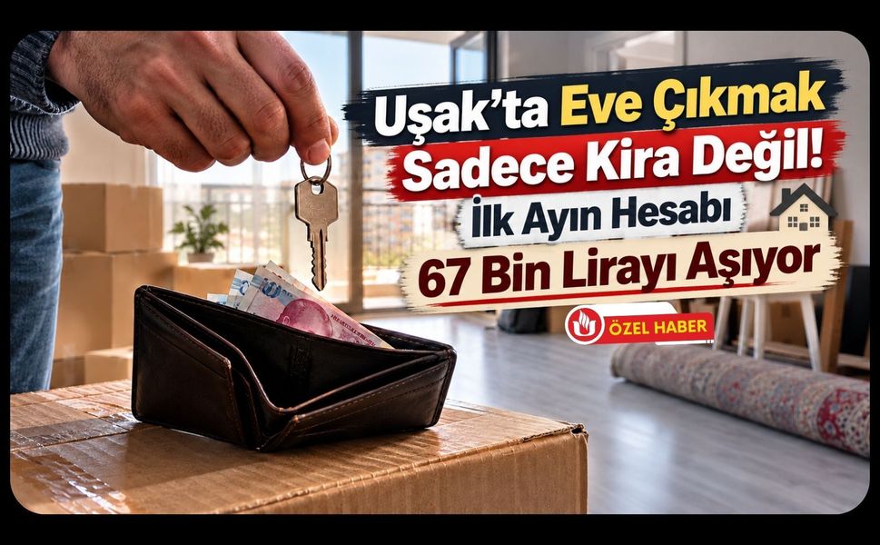 Uşak’ta Eve Çıkmak Sadece Kira Değil! İlk Ayın Hesabı 67 Bin Lirayı Aşıyor