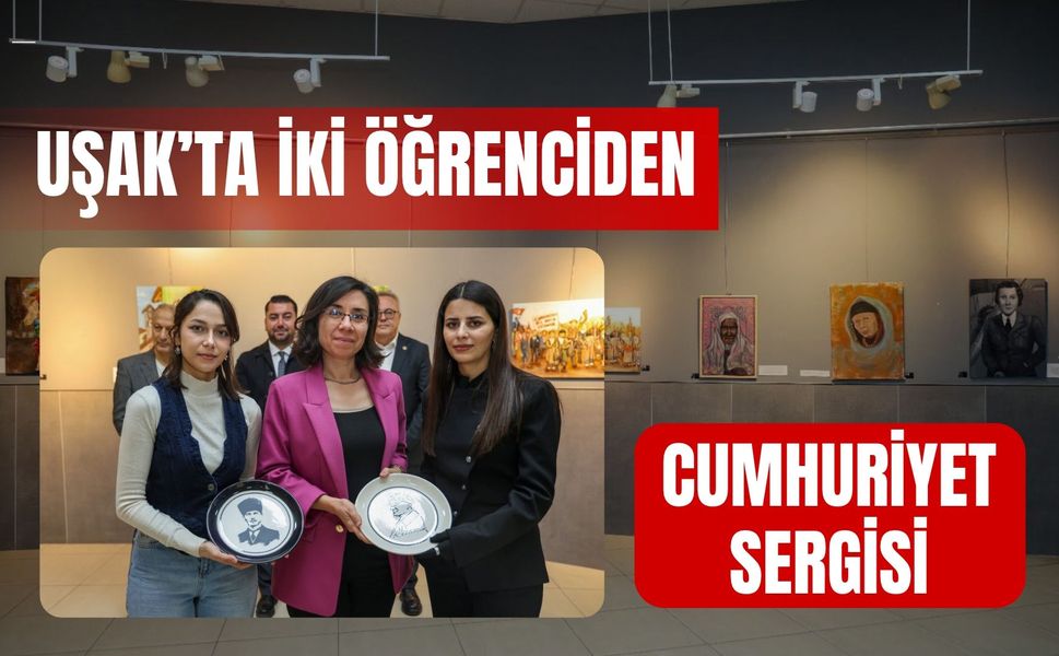 Uşak’ta İki Öğrenciden Cumhuriyet Sergisi