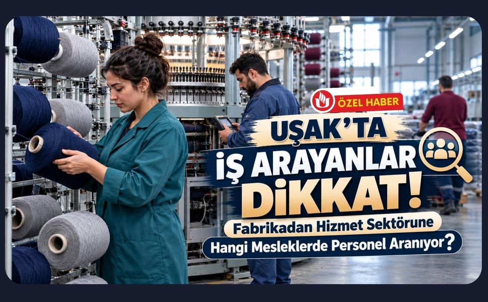 Uşak’ta İş Arayanlar Dikkat! Fabrikadan Hizmet Sektörüne Hangi Mesleklerde Personel Aranıyor?
