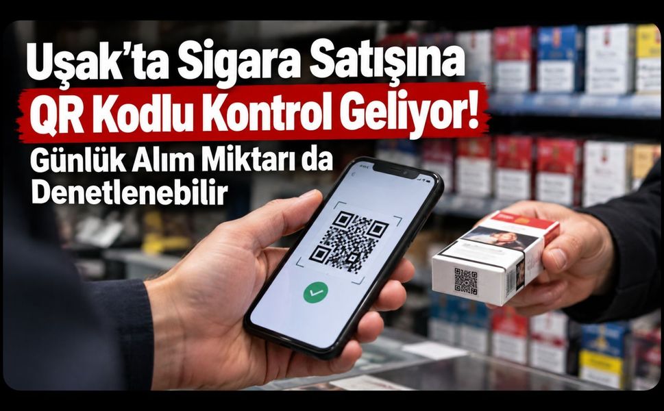 Uşak'ta Sigara Satışına QR Kodlu Kontrol Geliyor! Günlük Alım Miktarı da Denetlenebilir