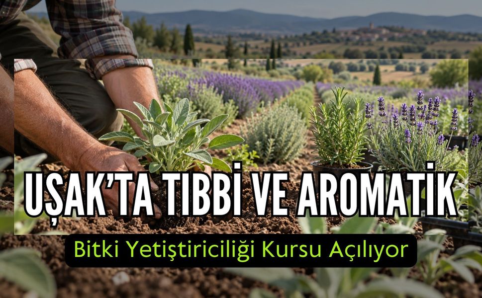 Uşak’ta Tıbbi ve Aromatik Bitki Yetiştiriciliği Kursu Açılıyor