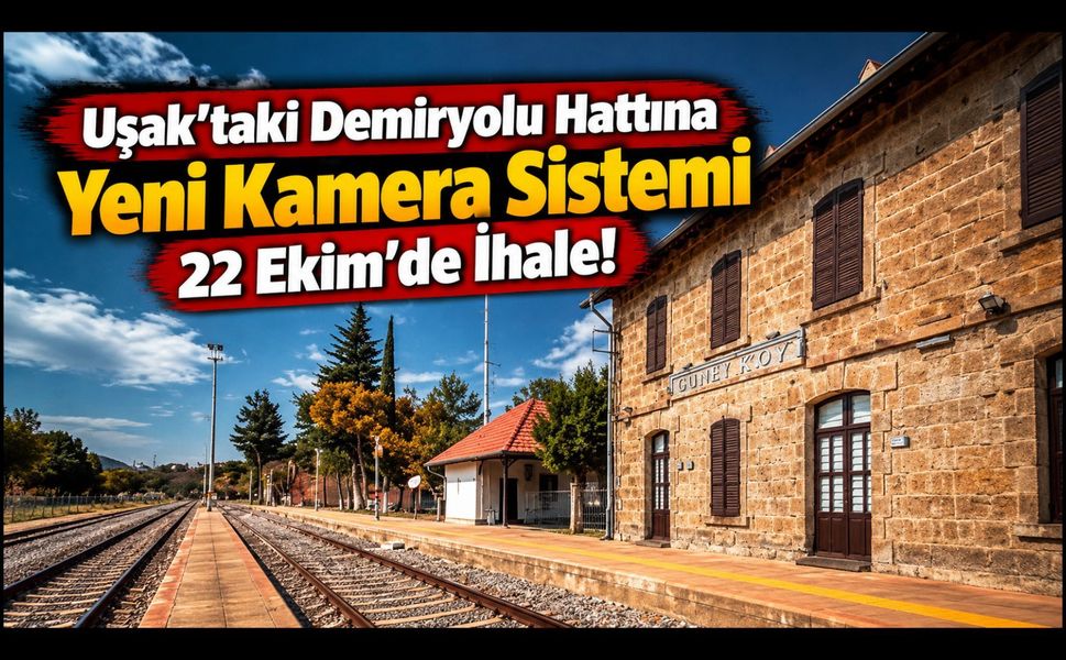 Uşak'taki Demiryolu Hattına Kamera Sistemi Kurulacak! İhale 22 Ekim'de