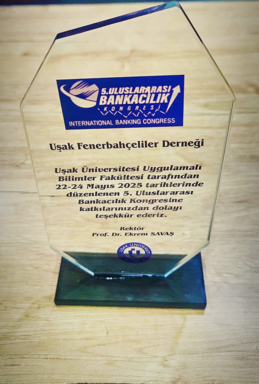Uşak Fenerbahçeliler Derneği Plaket 3