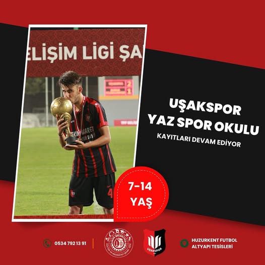 Uşakspor Yaz Okulları Kayıtları Devam Ediyor