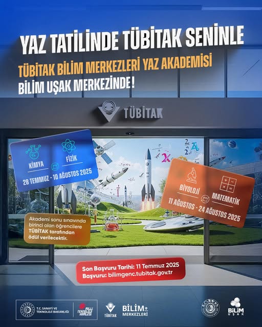 Tübitak Yaz Tatili Uşak
