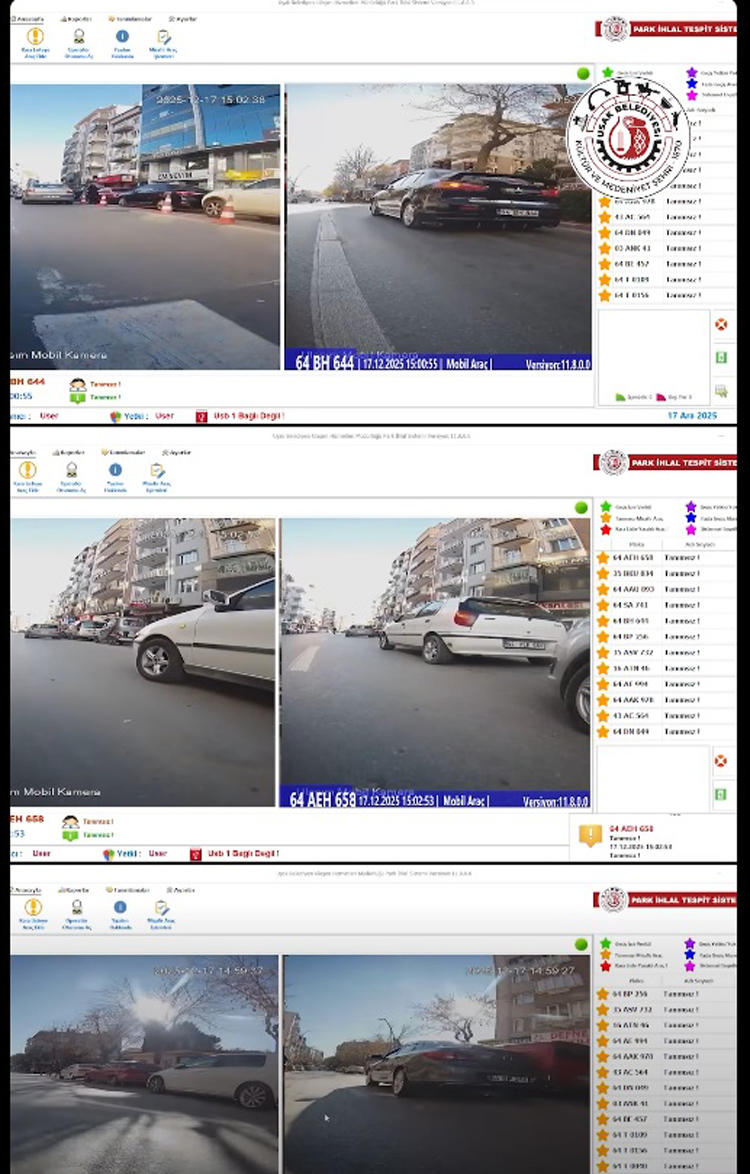Uşak’ta Plaka Tanımalı Sistemle Park İhlallerine Son 2