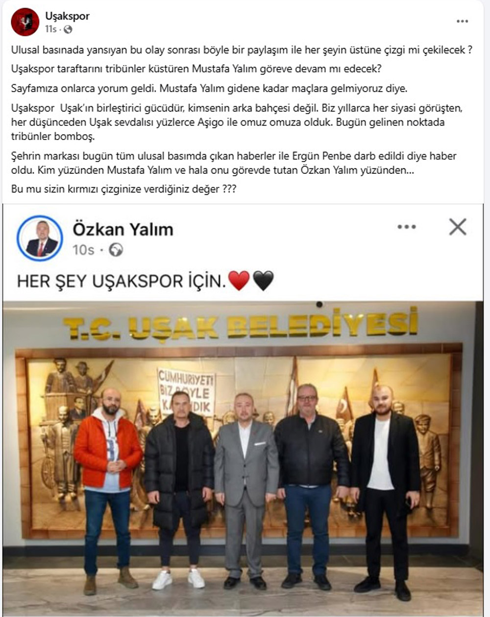 Uşakspor Paylaşım