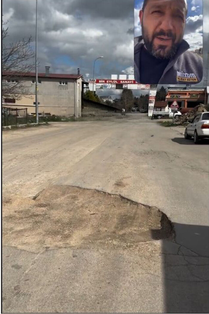 Sanayideki Bozuk Yol İçin “Duy Bizi” Çağrısı (1)