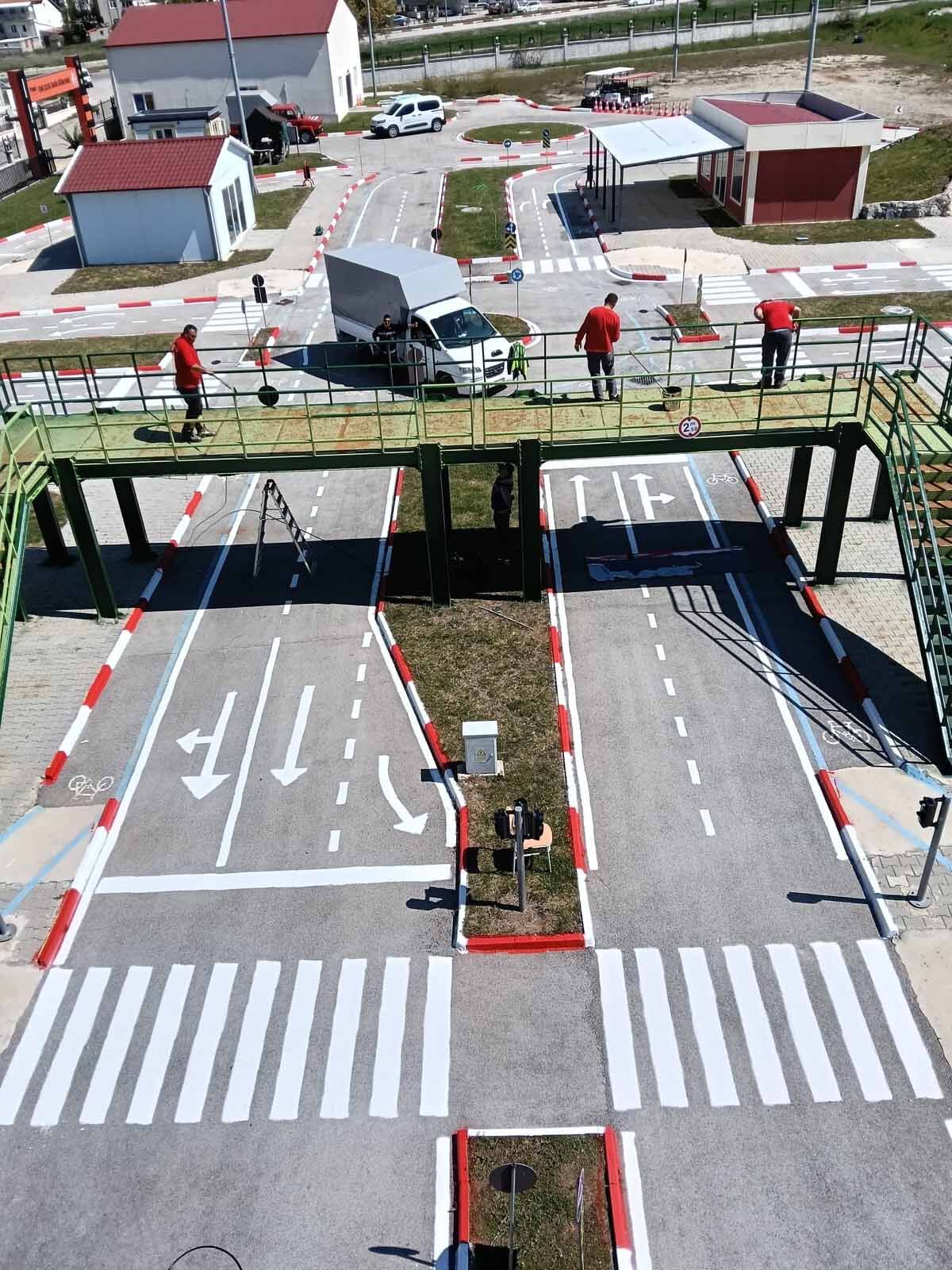 Uşak Çocuk Trafik Eğitim Parkı Yenileniyor (3)