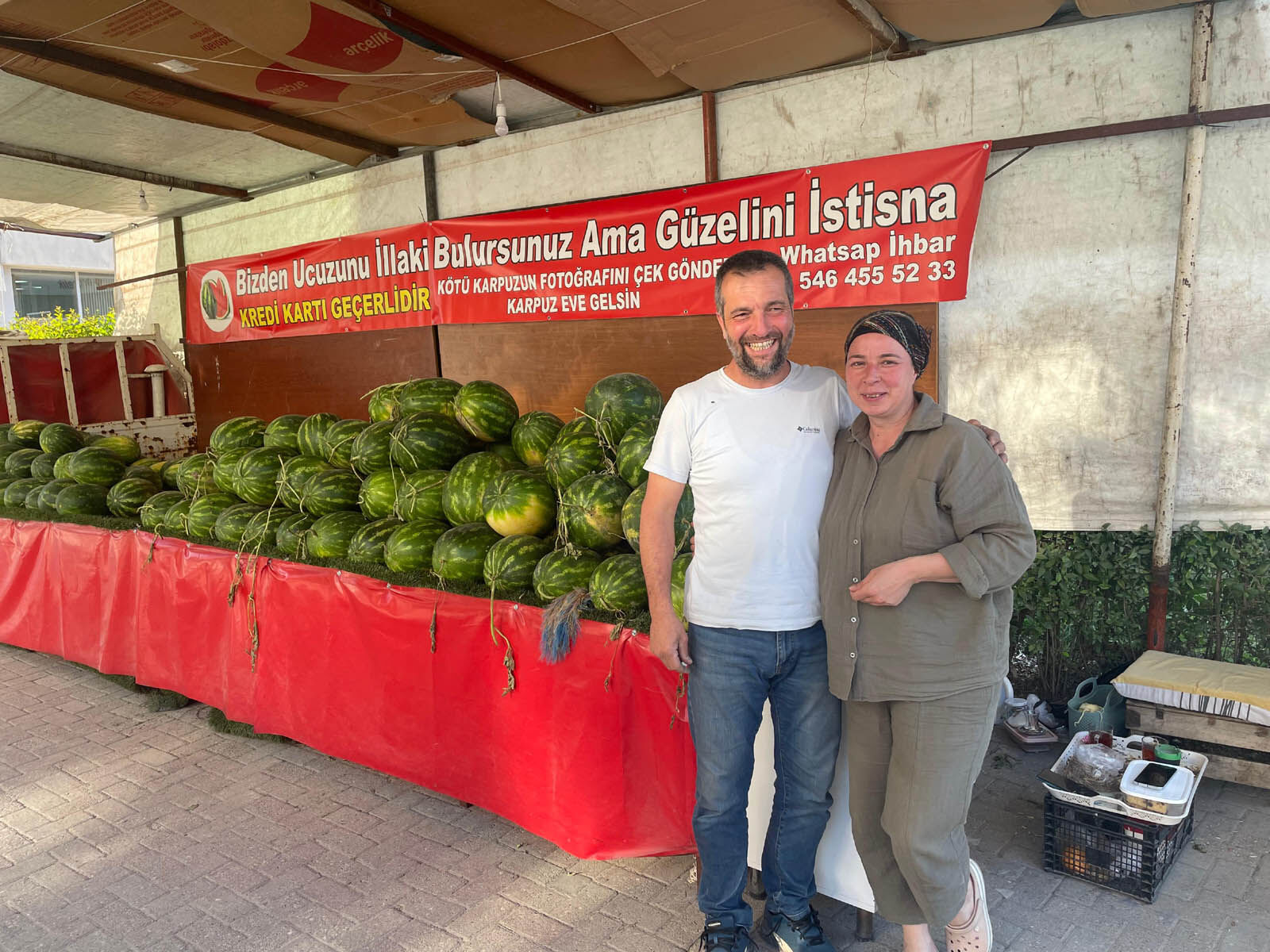 Uşak’ta Karpuza Güven Garantisi! Beğenmeyene Yenisi Kapısına Gidiyor (1)