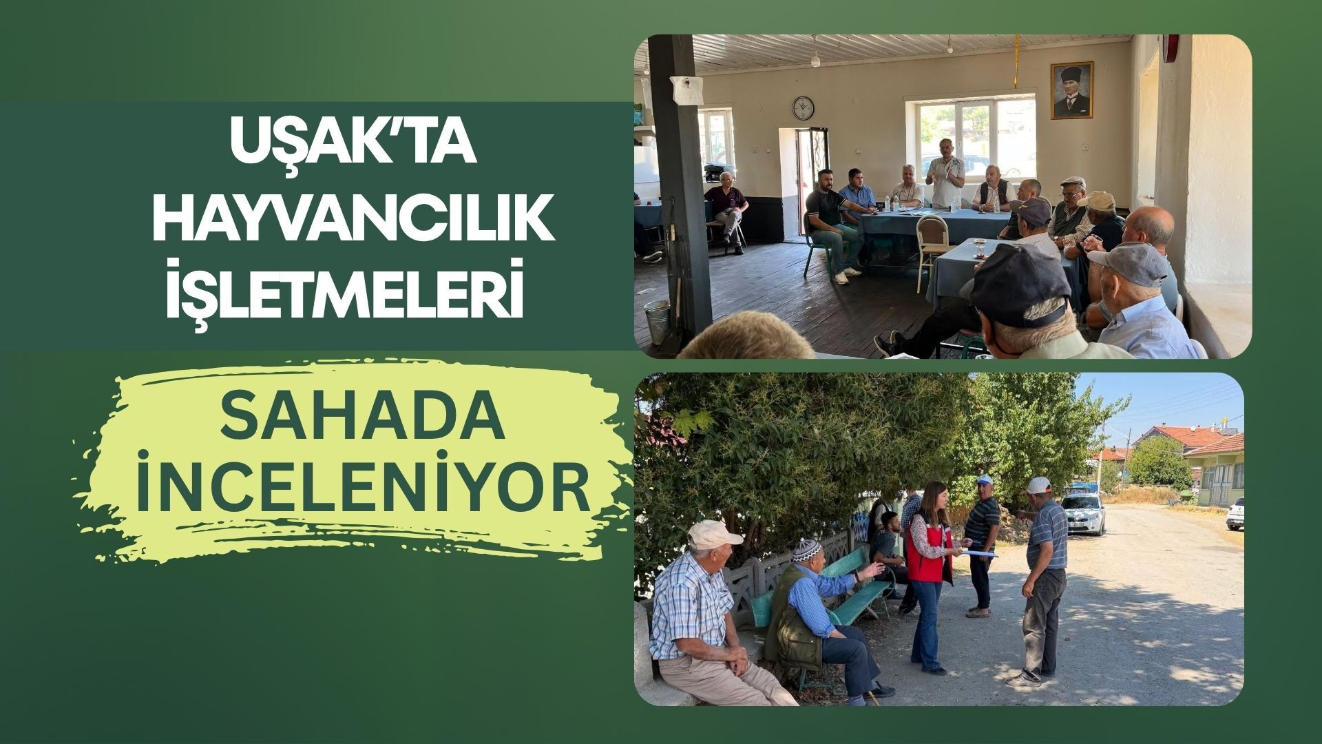 Uşak’ta Hayvancılık İşletmeleri Sahada İnceleniyor: Üreticinin Sorunları Yerinde Dinleniyor
