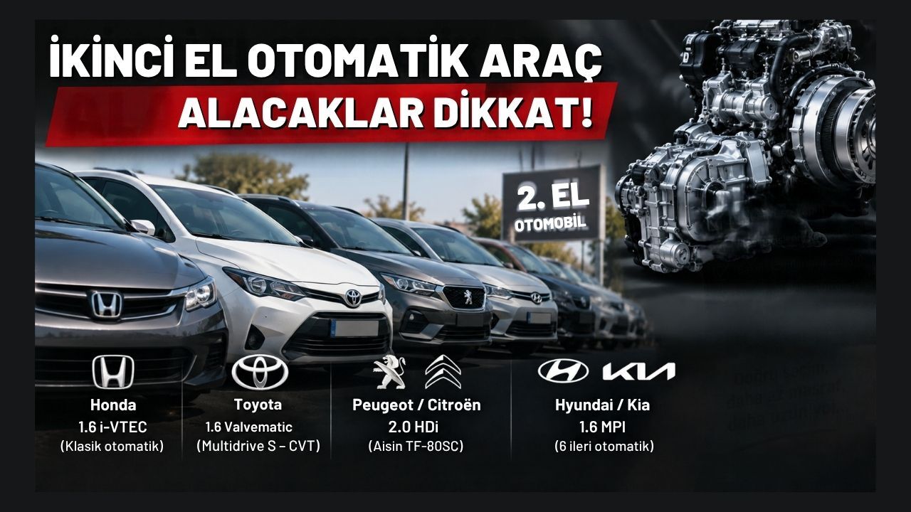 İkinci El Otomatik Araç Alacaklar Dikkat! Motor Kadar Şanzıman Seçimi de Önemli