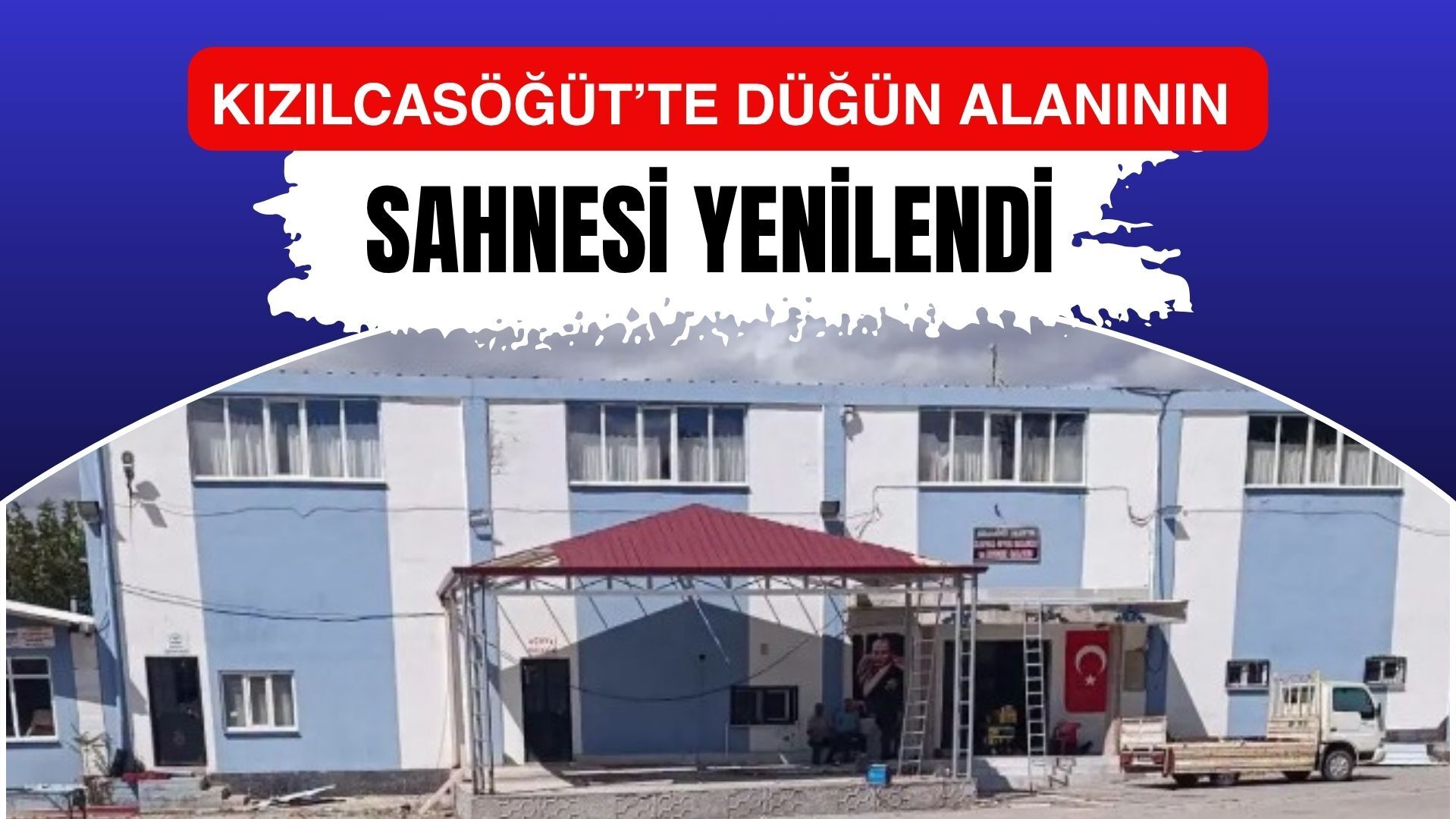 Kızılcasöğüt’te Düğün Alanının Sahnesi Yenilendi