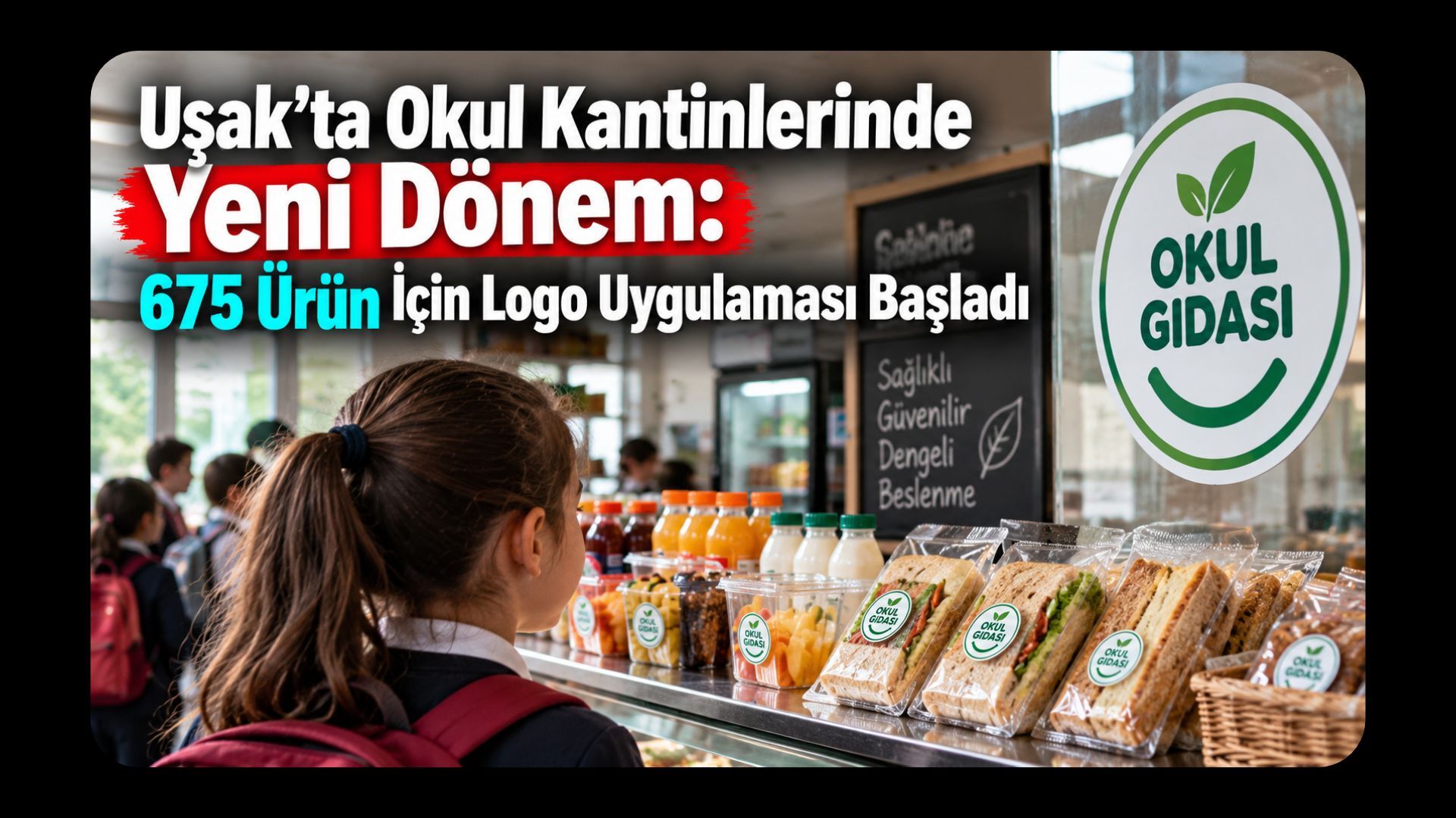 Uşak’ta Okul Kantinlerinde Yeni Dönem, 675 Ürün İçin Logo Uygulaması Başladı