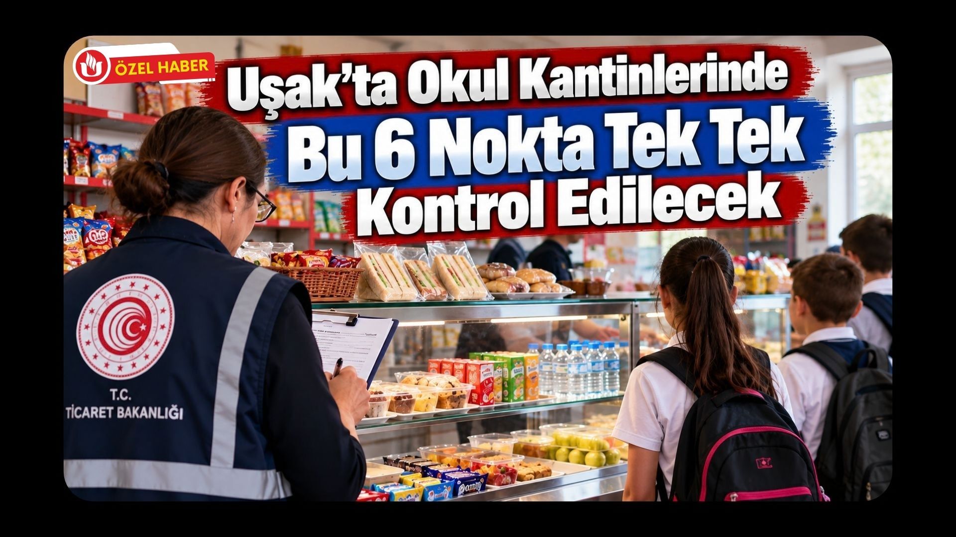 Uşak’ta Okul Kantinlerinde Bu 6 Nokta Tek Tek Kontrol Edilecek