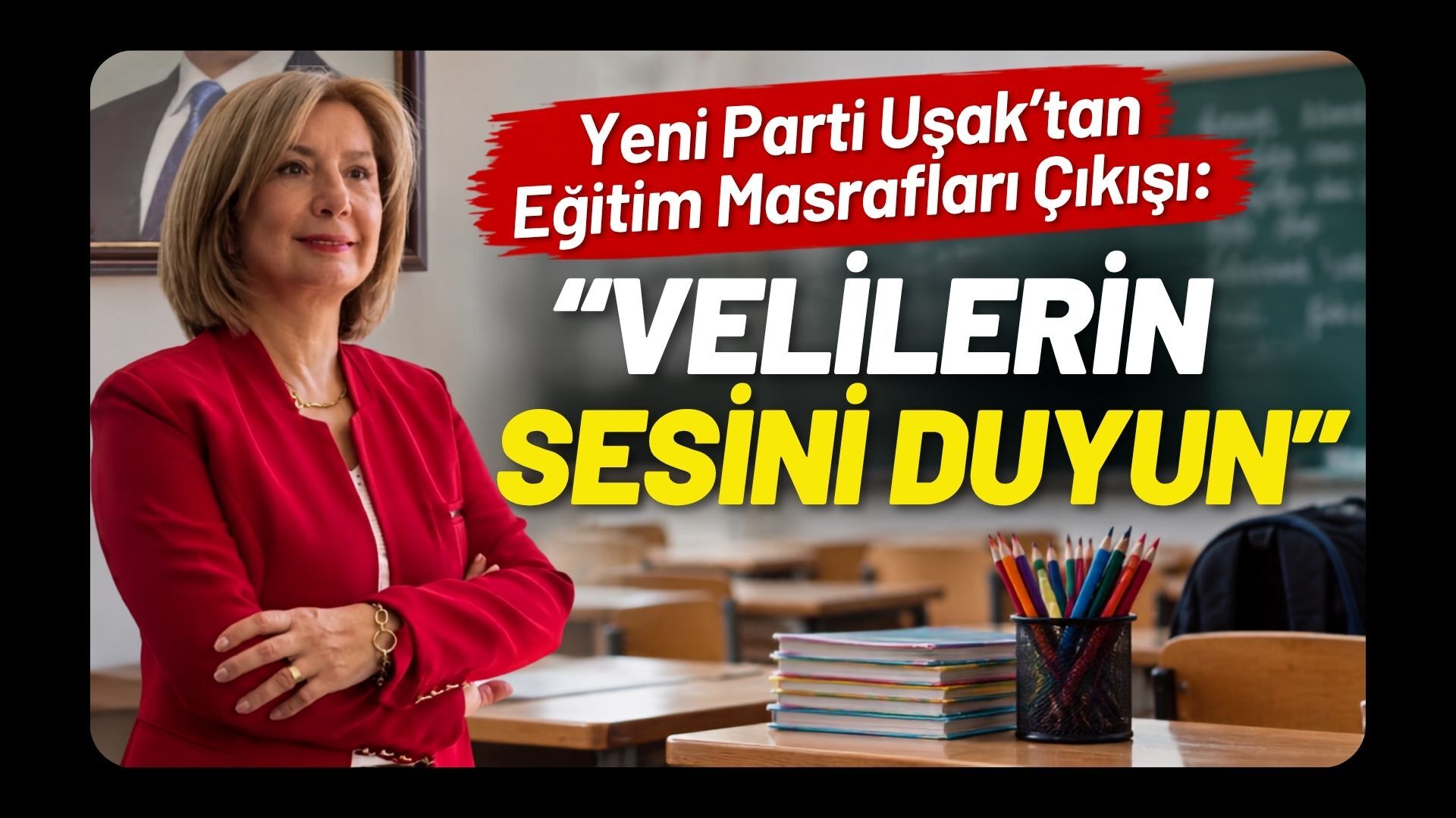 Yeni Parti Uşak’tan Eğitim Masrafları Çıkışı: “Velilerin Sesini Duyun”