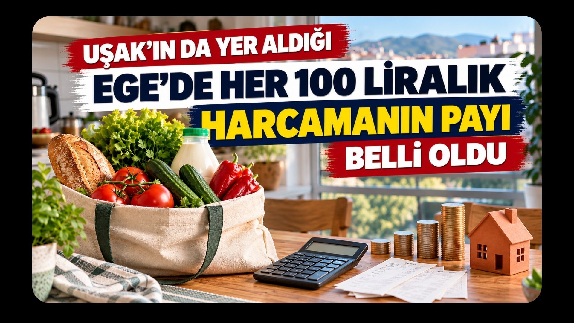 Uşak’ın da Yer Aldığı Ege’de Her 100 Liralık Harcamanın Payı Belli Oldu