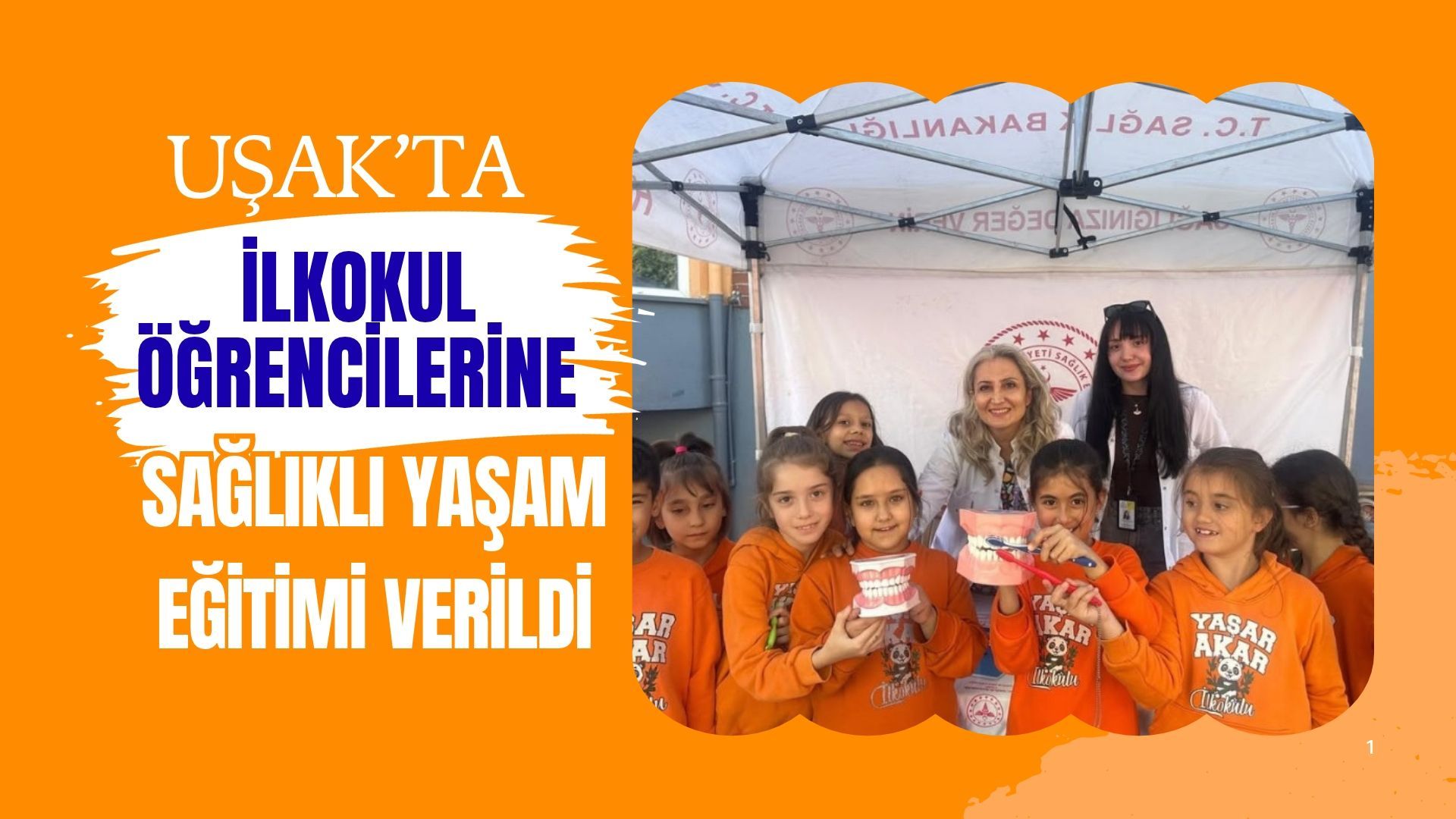 Uşak’ta İlkokul Öğrencilerine Sağlıklı Yaşam Eğitimi Verildi