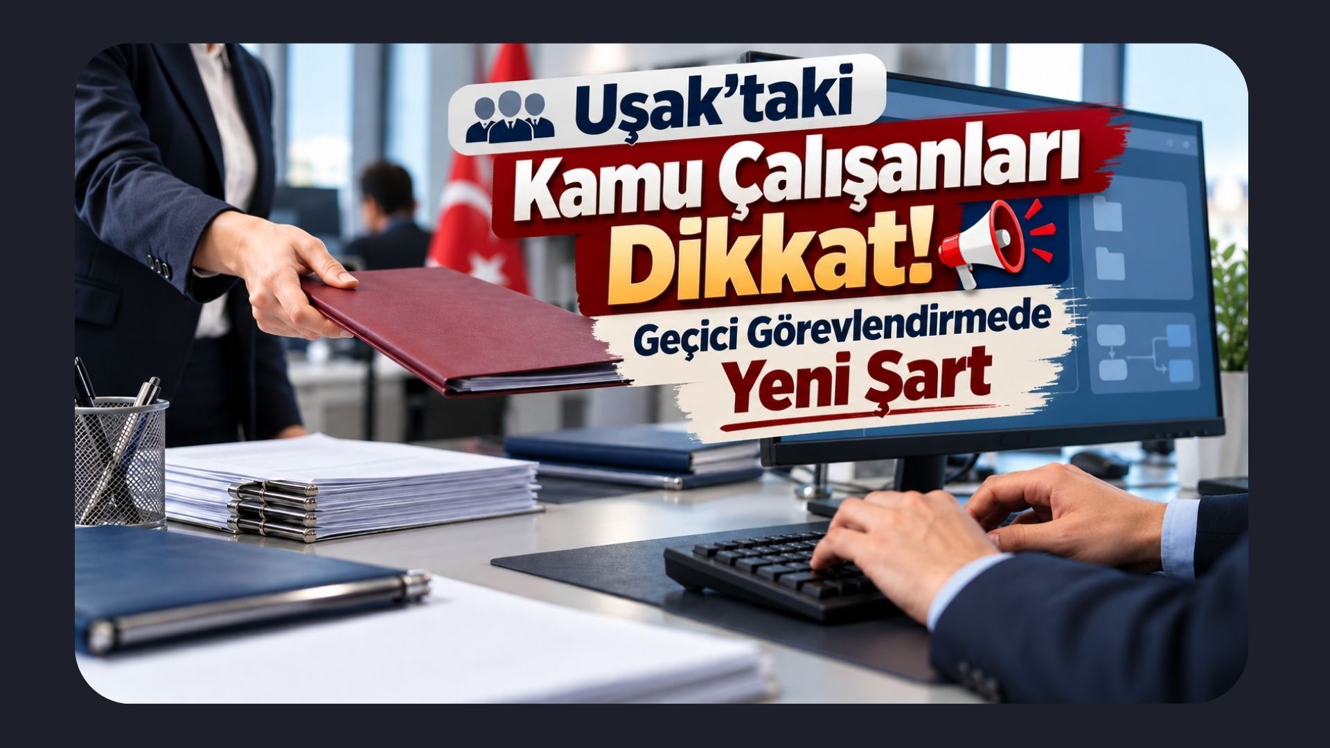 Uşak’taki Kamu Çalışanları Dikkat! Geçici Görevlendirmede Yeni Şart