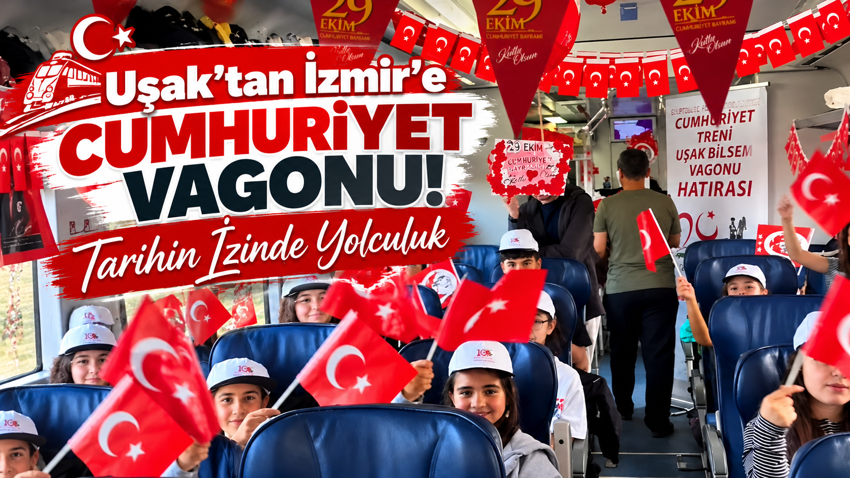 Uşak’tan İzmir’e Cumhuriyet Vagonu! Tarihin İzinde Yolculuk